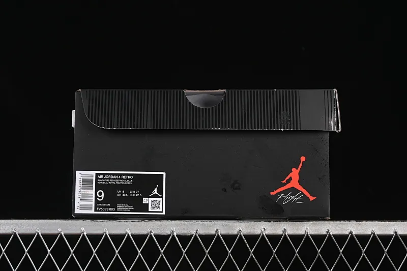 All categories Air Jordan Jordan series basketball shoes Air Jordan 4 OG version Air Jordan 4 Retro "Lase" AJ4 Joe 4 black gray blue color FV5029-003